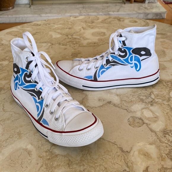 Converse High Tops Rare Limited Edition JFCNO Francophone Games - As New Unisex - Picture 1 of 15